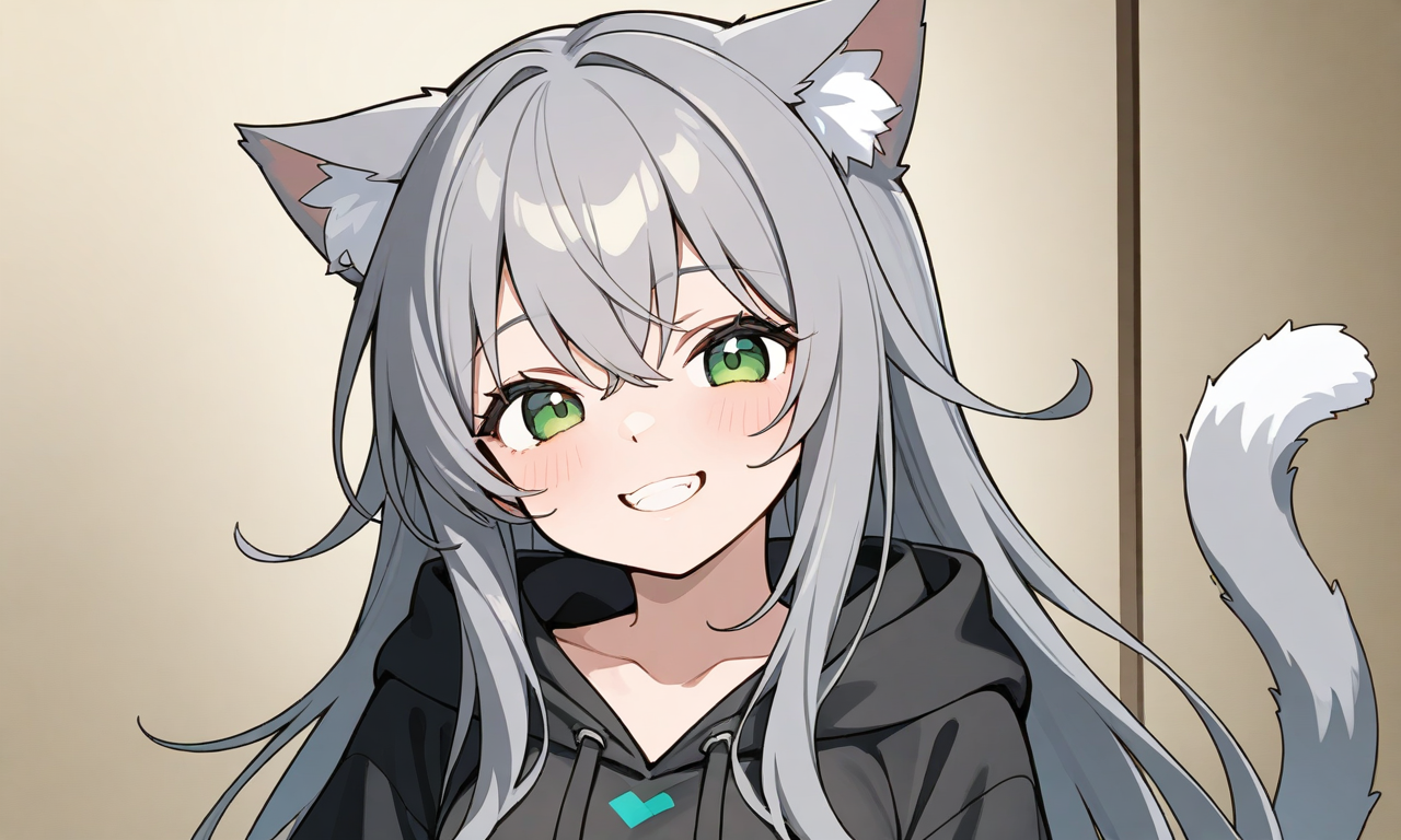 Cover art for Wake up with cat-girl!?, a relationship scenario on AI Dungeon