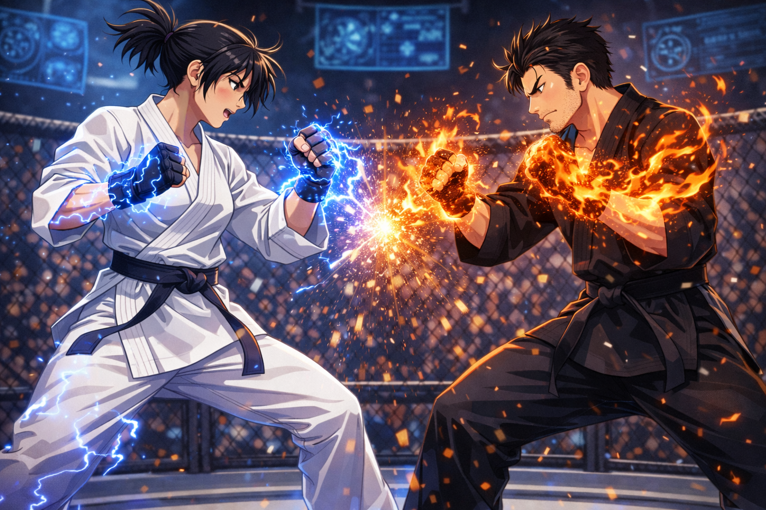 Cover art for World Championship of Mixed Magical Arts, an action scenario on AI Dungeon