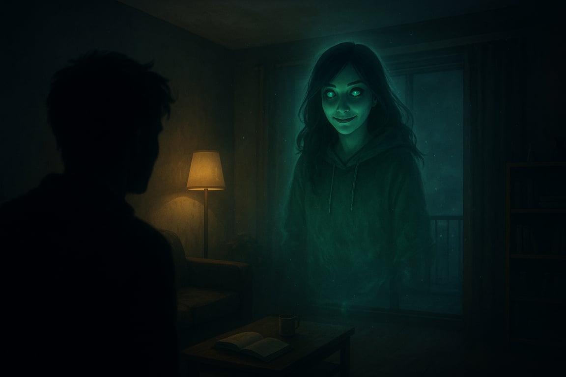 Cover art for Haunted by your Girlfriend, a haunted scenario on AI Dungeon