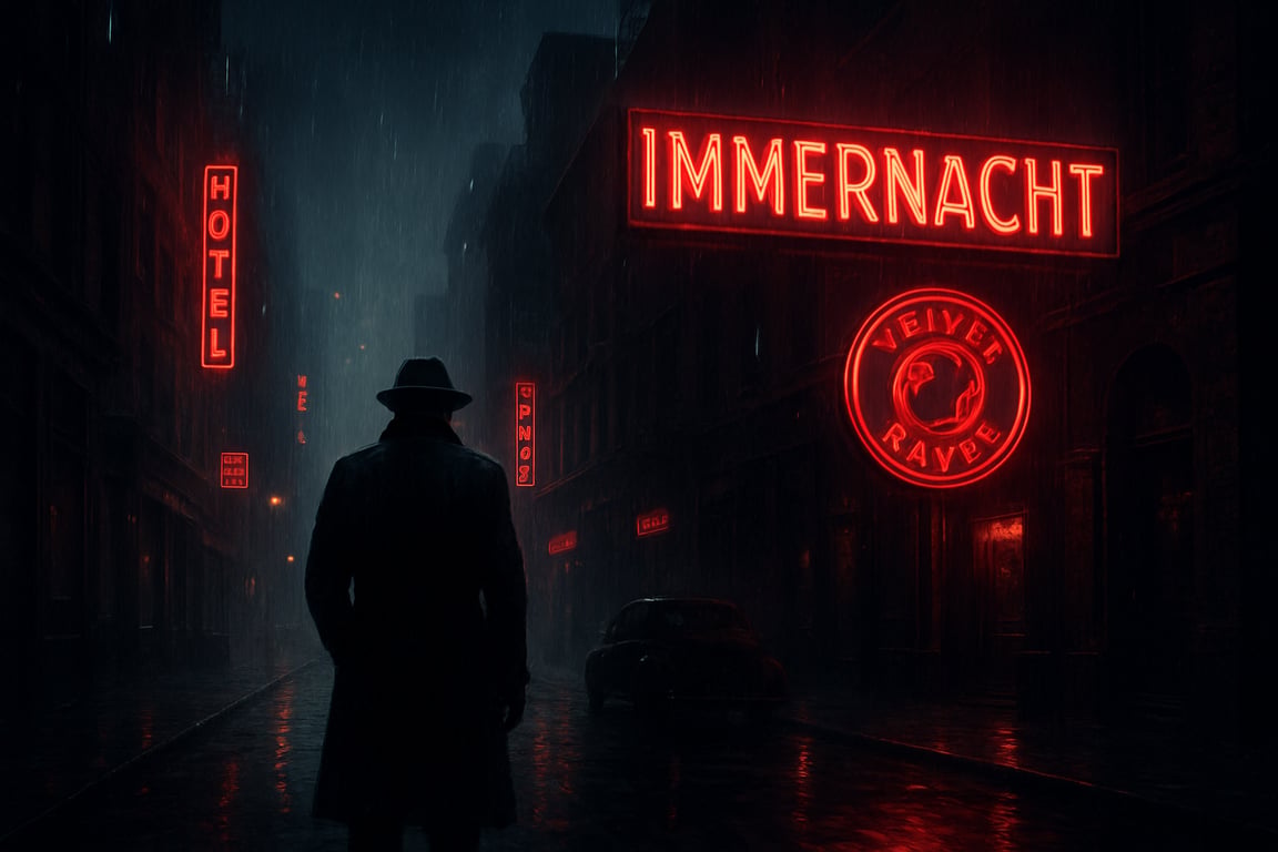 Cover art for Shadows Over Immernacht, a noir scenario on AI Dungeon