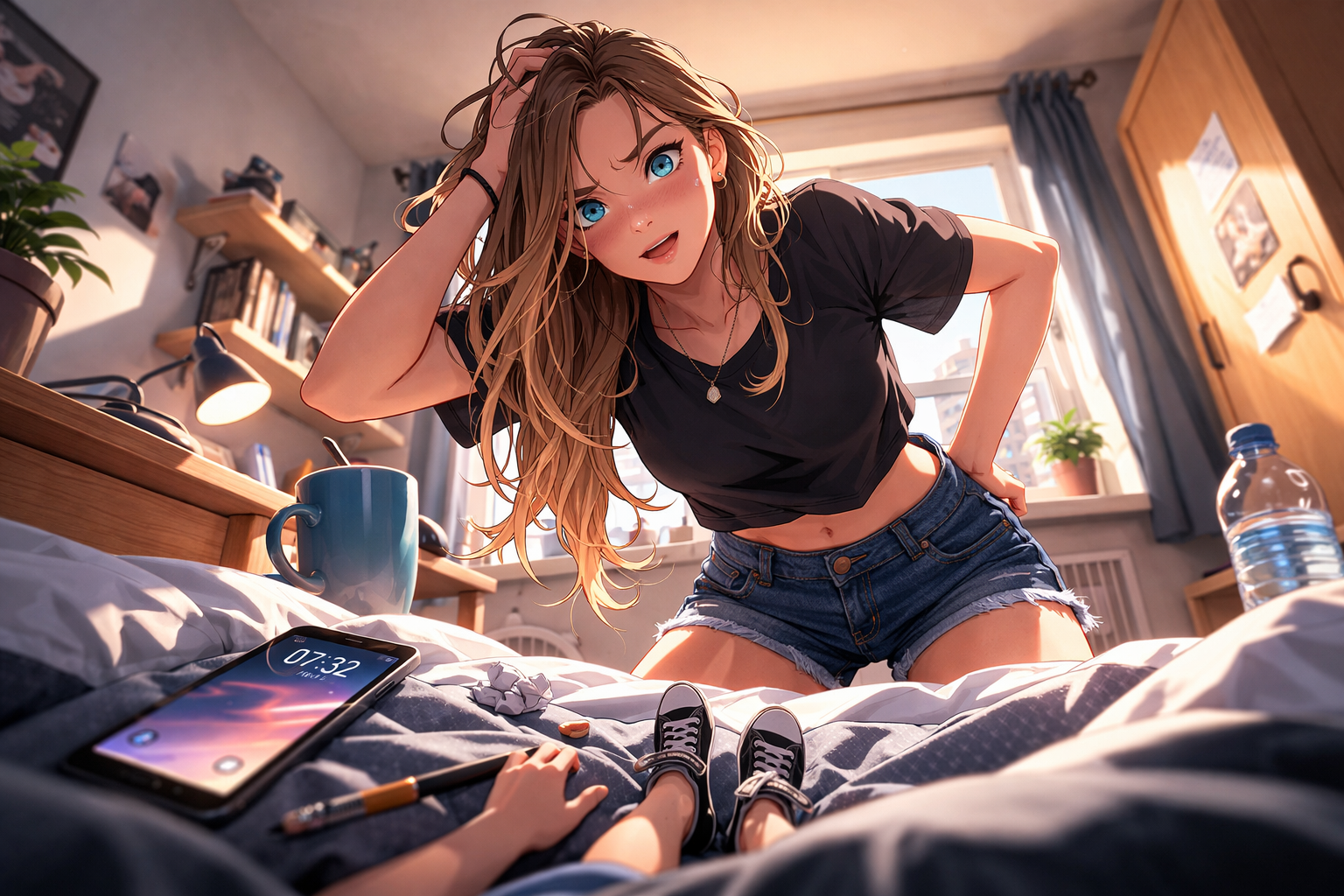 Cover art for I Woke Up 6 Inches Tall… and Jess Found Me First. (+Lola), a shrinking scenario on AI Dungeon