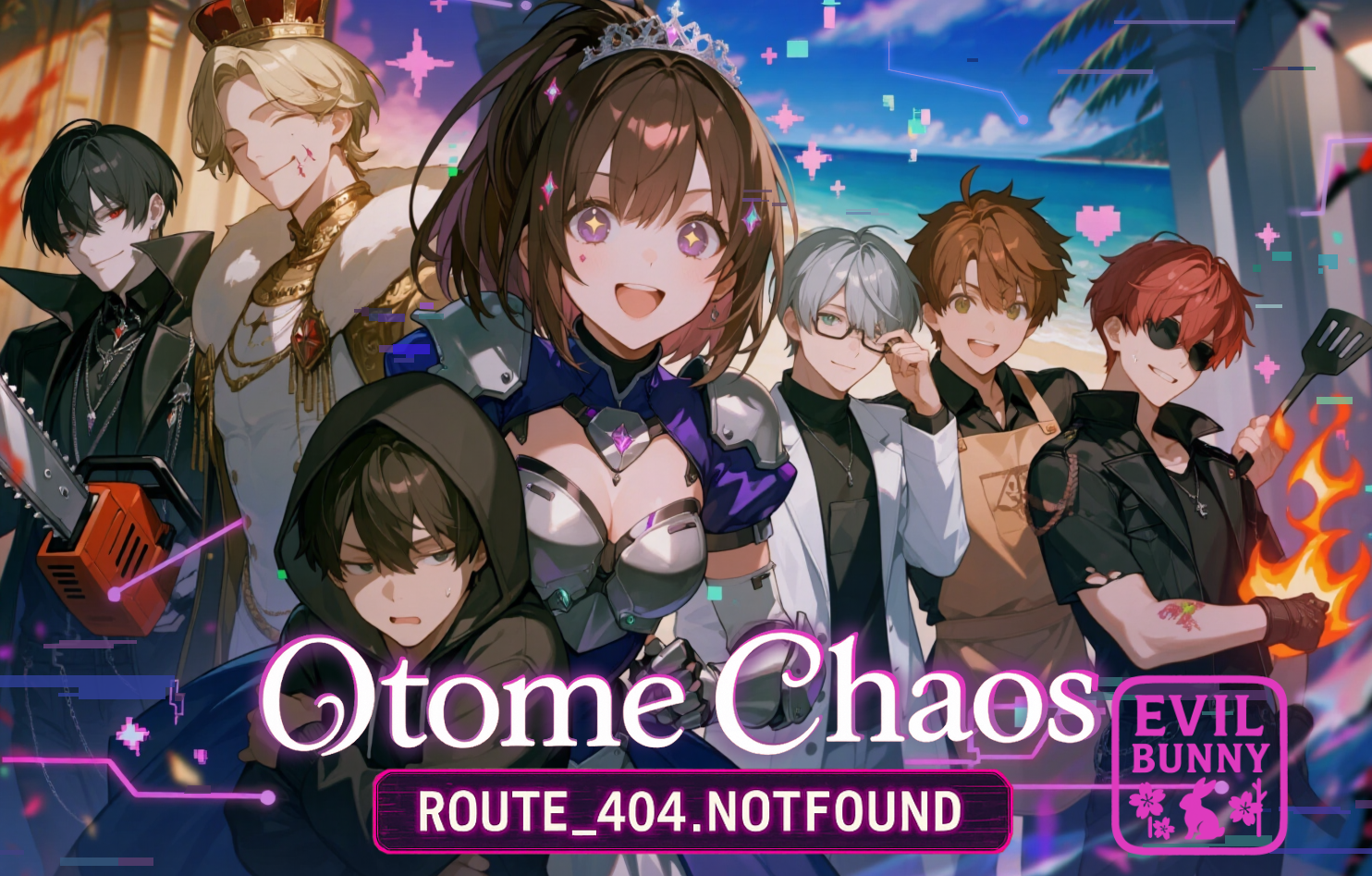 Cover art for Otome Chaos: Route_404.notFound, a romance scenario on AI Dungeon