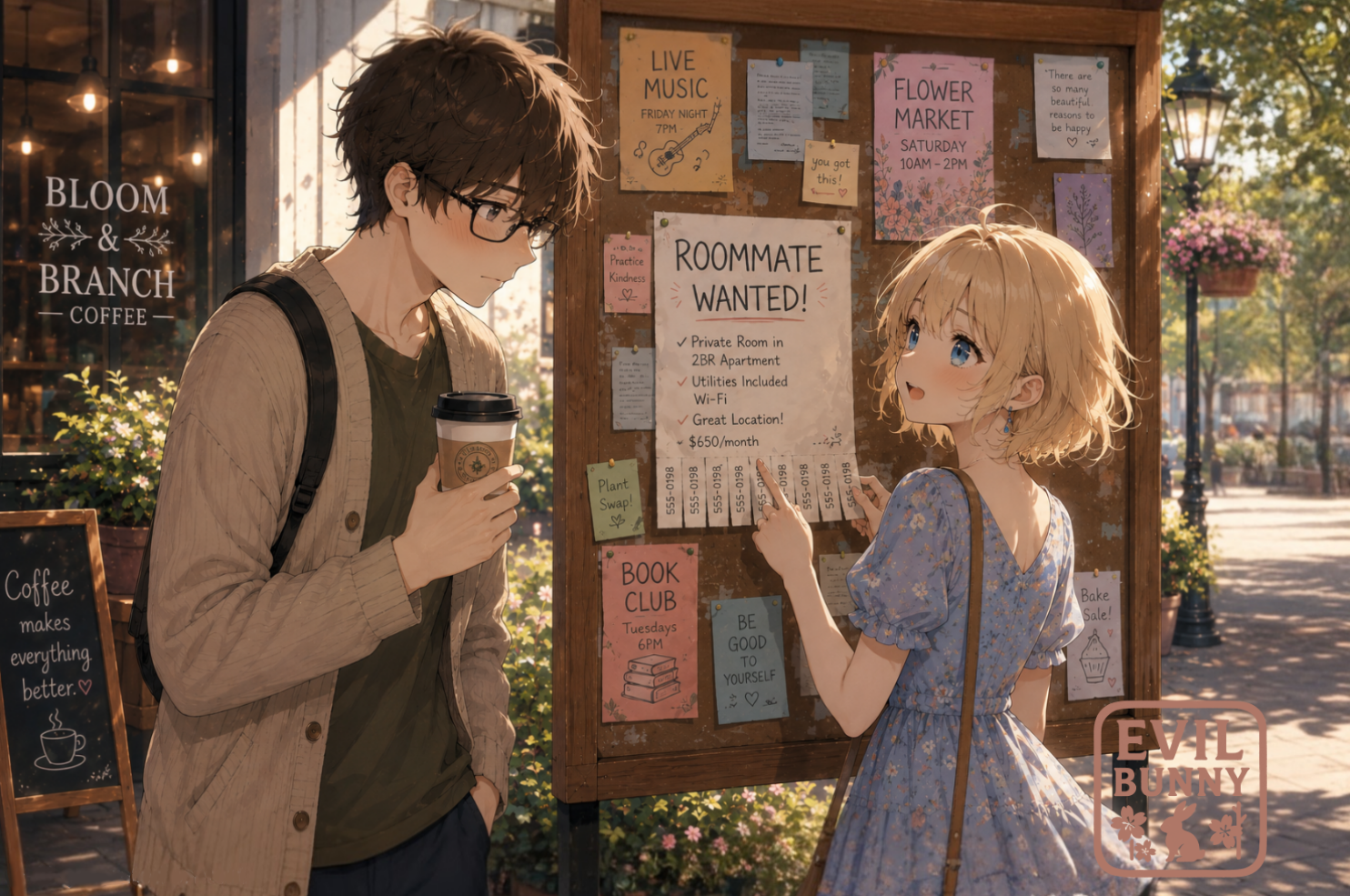 Cover art for What a Coincidence, a romance scenario on AI Dungeon