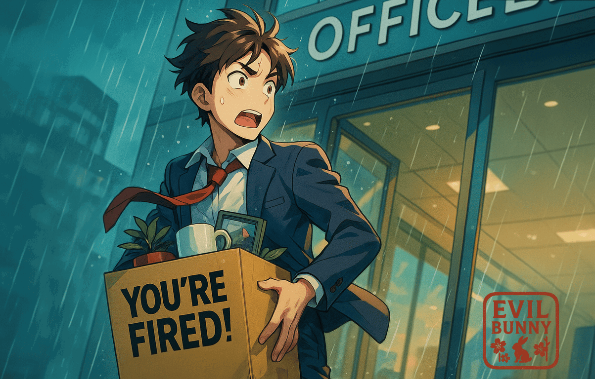 Cover art for You're Fired!, a slice of life scenario on AI Dungeon