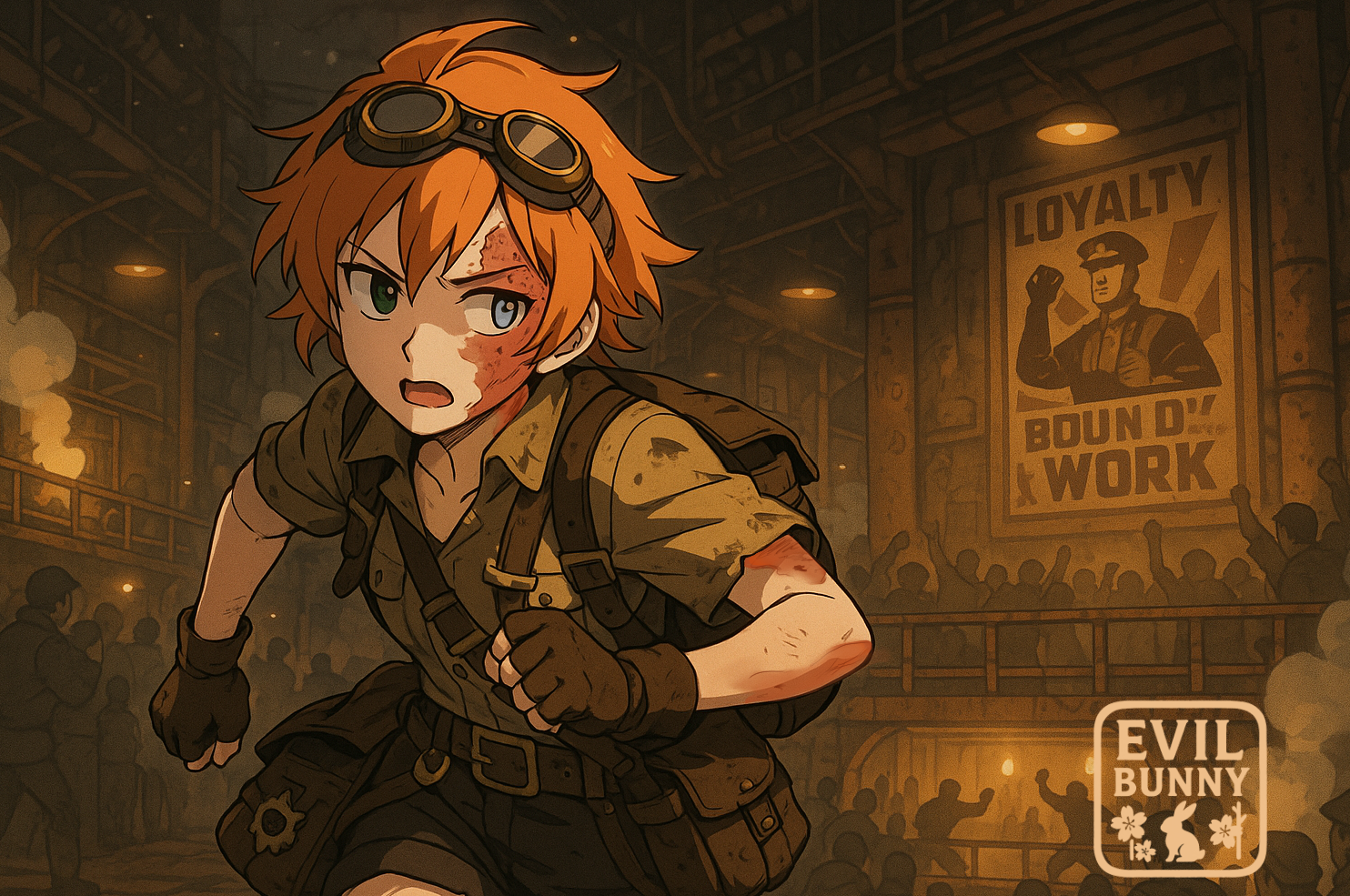 Cover art for Beneath the Steam, a steampunk scenario on AI Dungeon