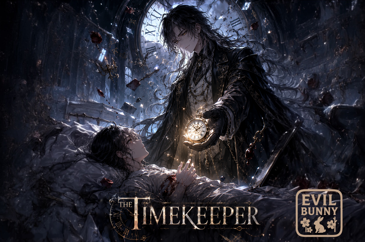 Cover art for The Timekeeper, a lost scenario on AI Dungeon