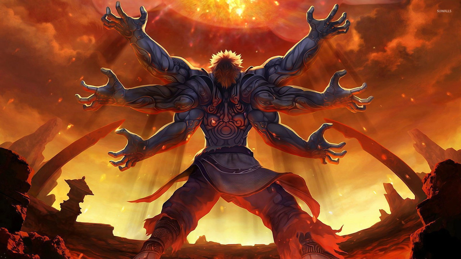 Cover art for Asura's Wrath, an asura scenario on AI Dungeon