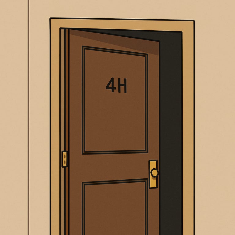 Cover art for Your New Neighbor (Auto-Card), an apartment scenario on AI Dungeon