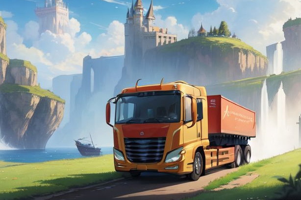 Cover art for Isekaied truck, a truck scenario on AI Dungeon