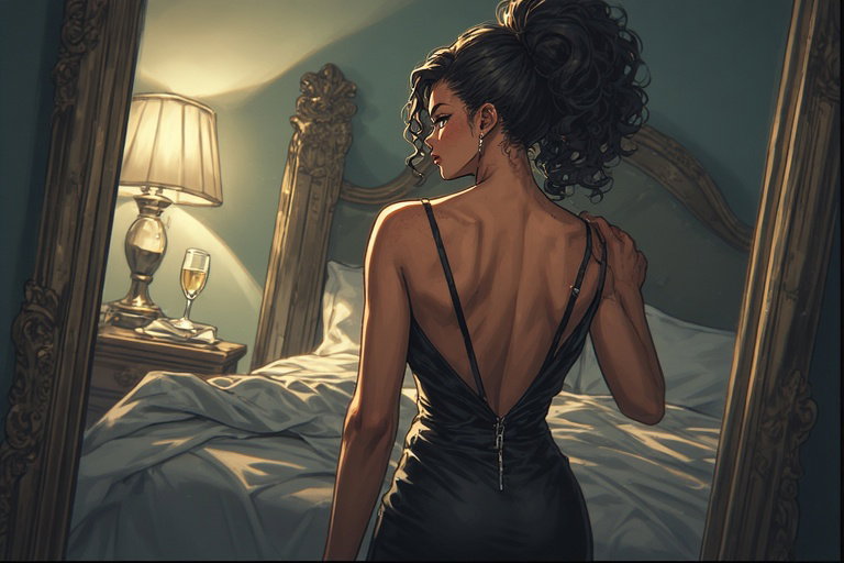 Cover art for A dooming affair, a black scenario on AI Dungeon