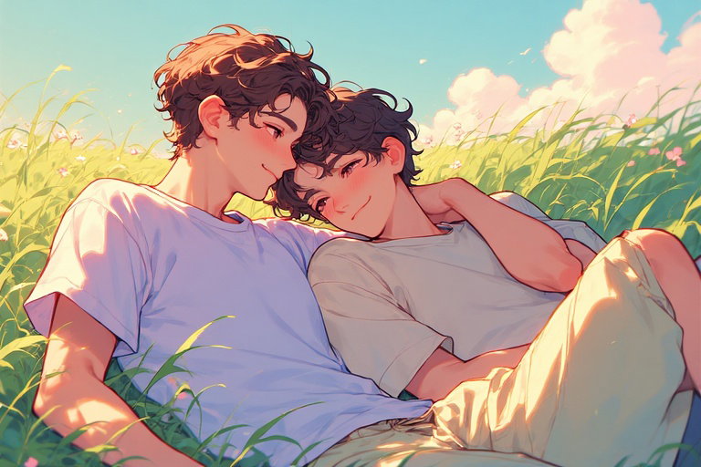 Cover art for Summer Heatwave, a gay scenario on AI Dungeon