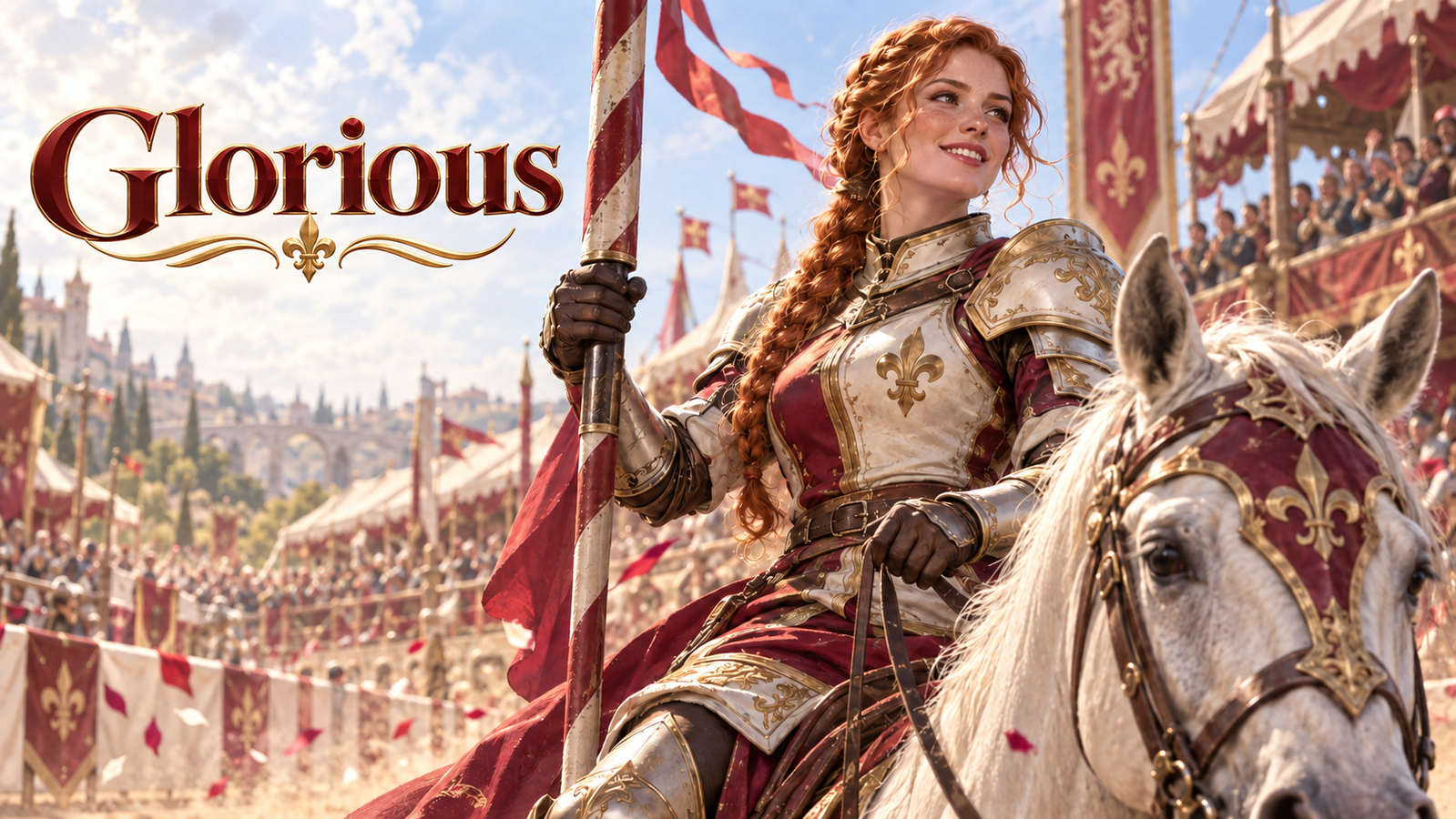 Cover art for Glorious, a fantasy world on Voyage