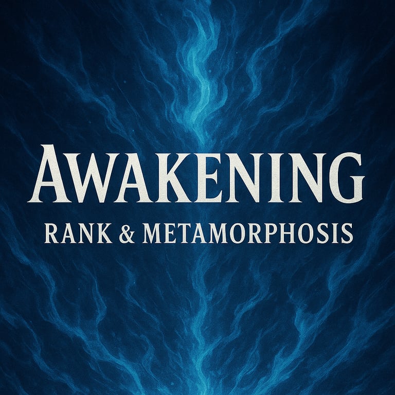 Cover art for Awakening: Rank & Metamorphosis, a hero scenario on AI Dungeon
