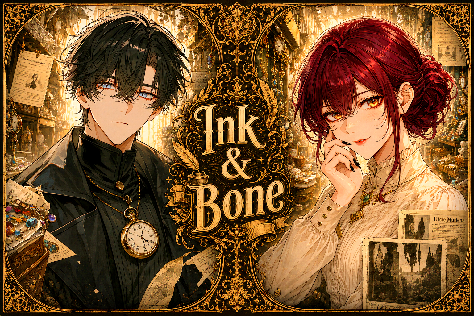 Cover art for Ink & Bone, a gothai scenario on AI Dungeon