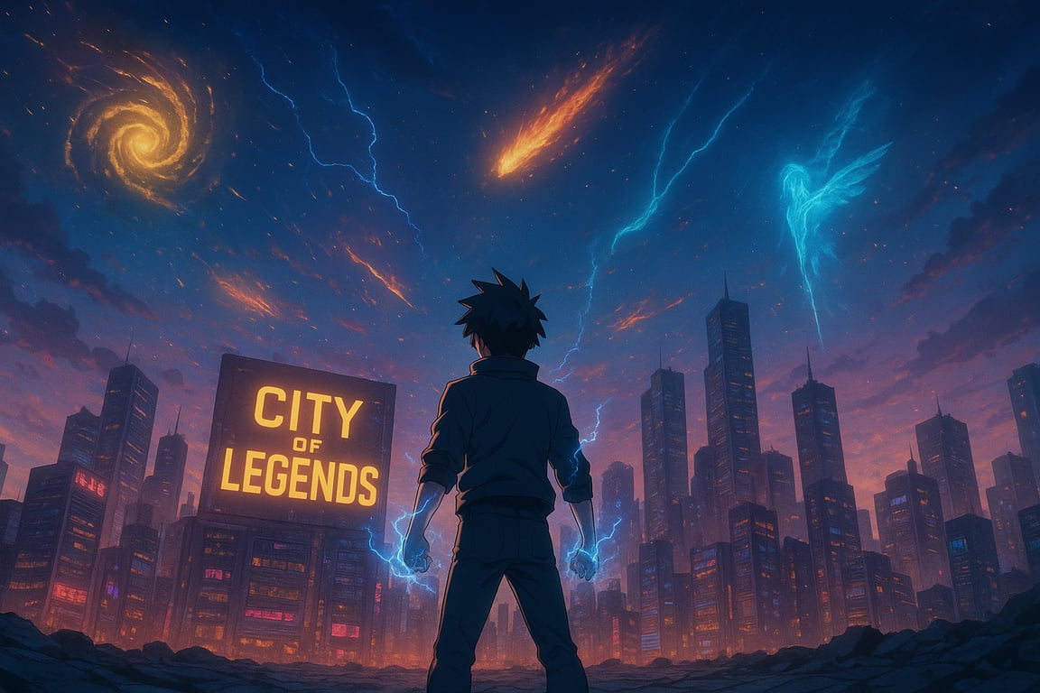 Cover art for City of Legends, a rpg scenario on AI Dungeon
