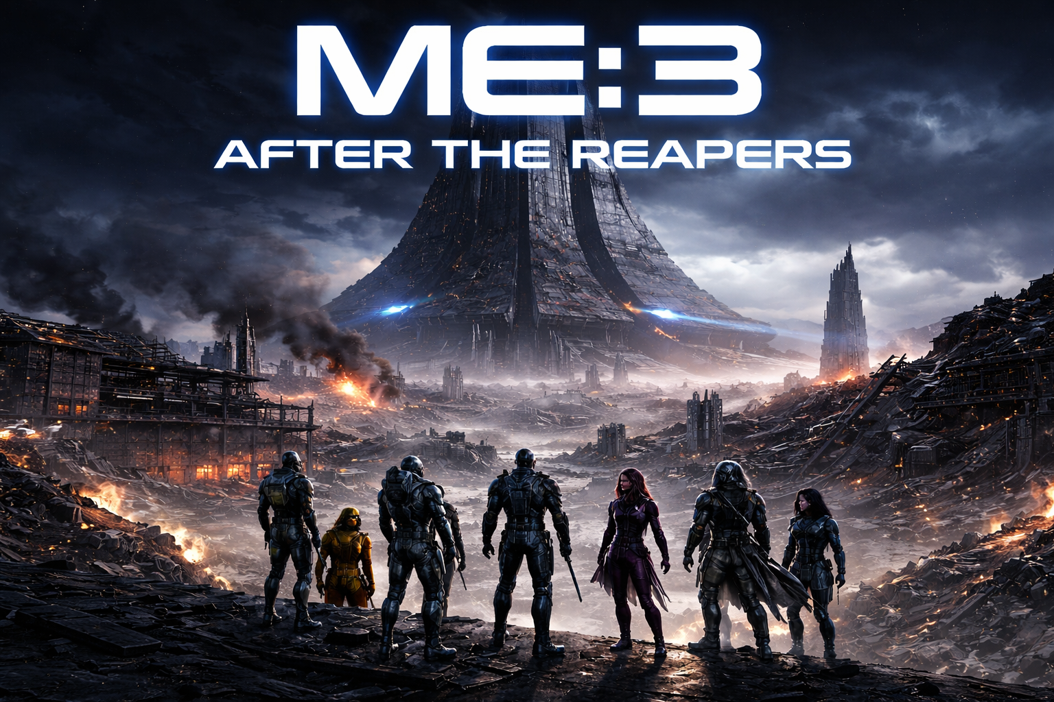 Cover art for ME: 3 After the Reapers, a mass effect scenario on AI Dungeon