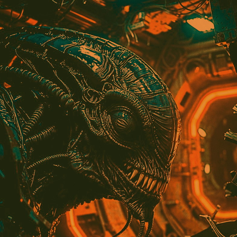 Cover art for Escaping the Evermore, a sci fi scenario on AI Dungeon