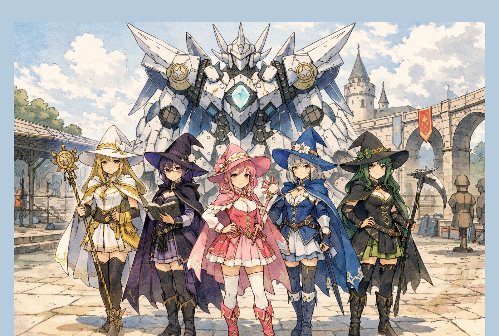 Cover art for HexFrame Academy, a mech scenario on AI Dungeon