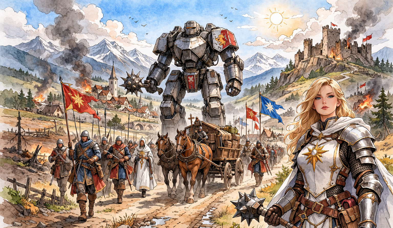 Cover art for Gatehaven: Tomb of Iron, a mech scenario on AI Dungeon