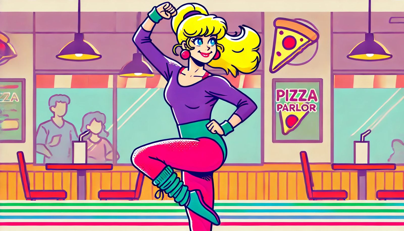 Cover art for Rad City Rumble, a superhero scenario on AI Dungeon
