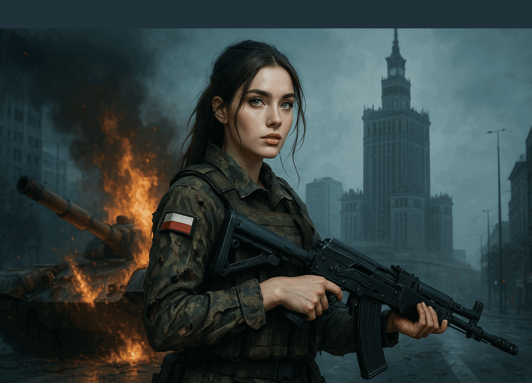Cover art for Twilight 2K: War Sector, a war scenario on AI Dungeon