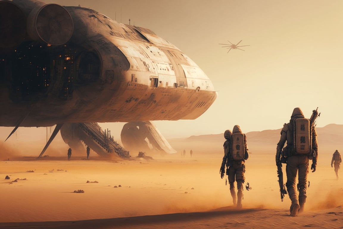 Cover art for Galactic Courier, a sci fi scenario on AI Dungeon