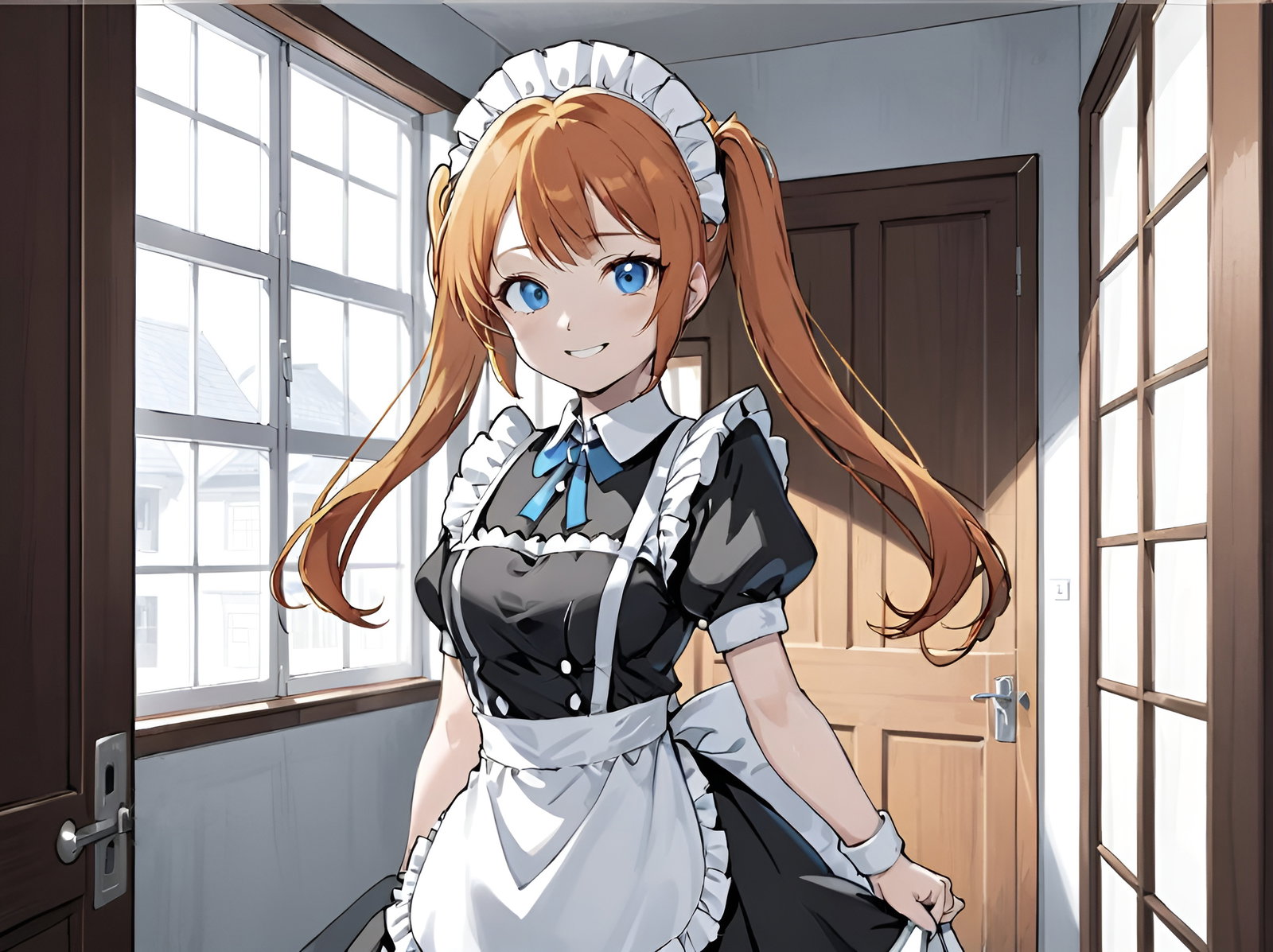 Cover art for Bubbly and easy-going maid, a maid scenario on AI Dungeon