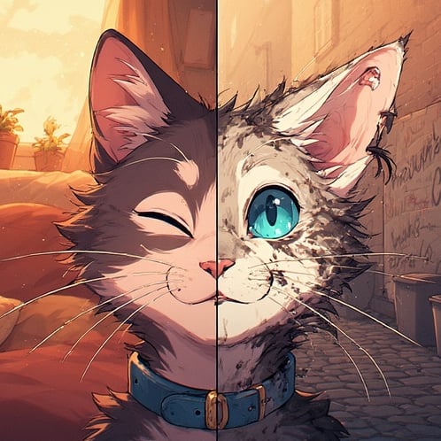 Cover art for Here Kitty Kitty, a cat scenario on AI Dungeon