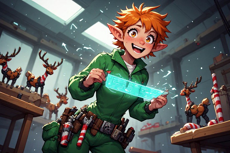 Cover art for Vixy's Greatest Invention ðŸŽ, a comedy scenario on AI Dungeon