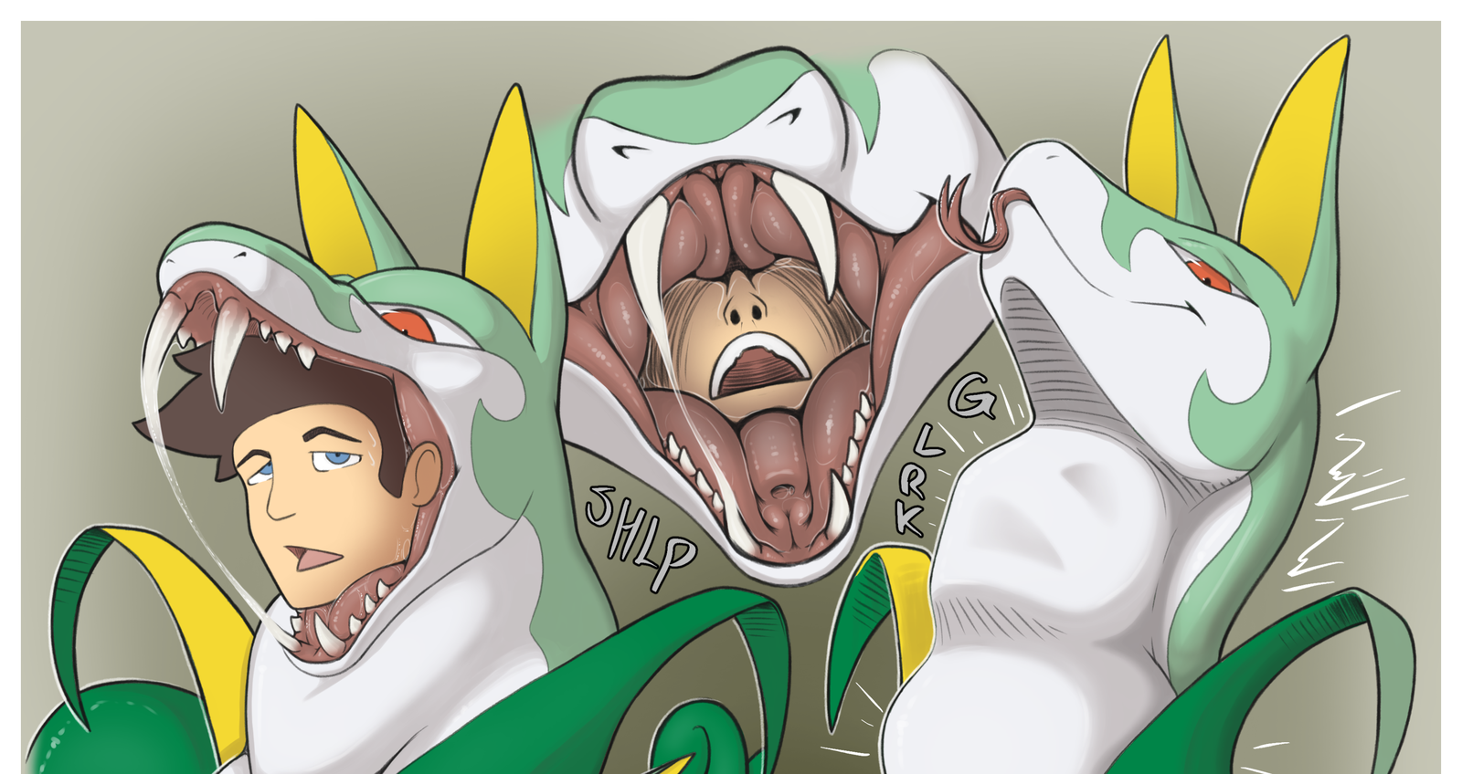 Cover art for No escape, and I don't want to. (W version), a serperior adventure on AI Dungeon