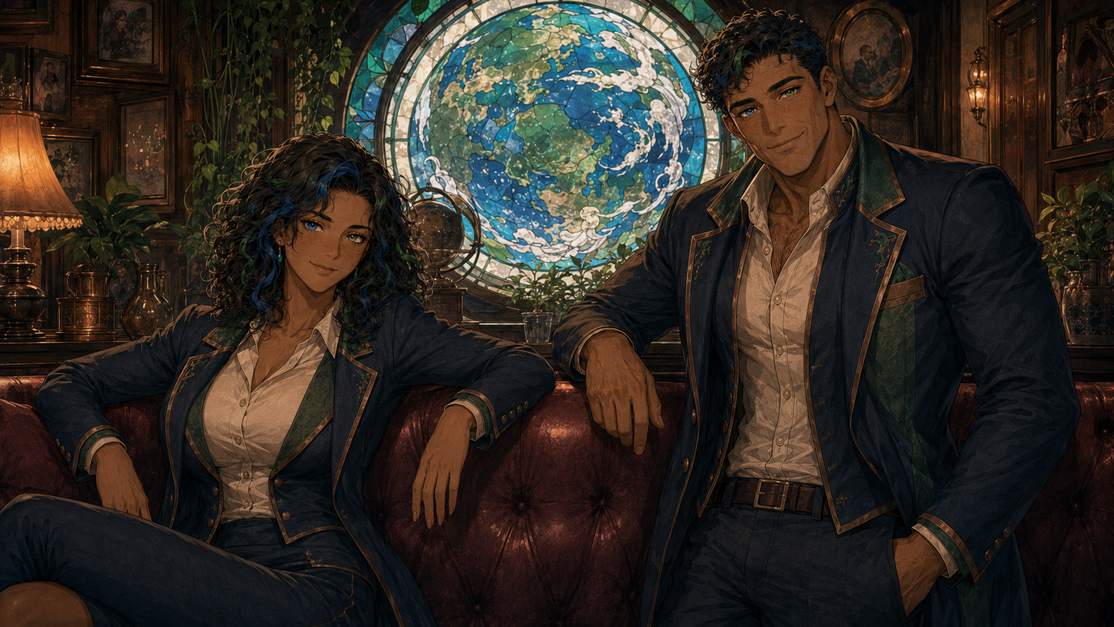 Cover art for CELESTIAL CAFE: EARTH, a romance scenario on AI Dungeon