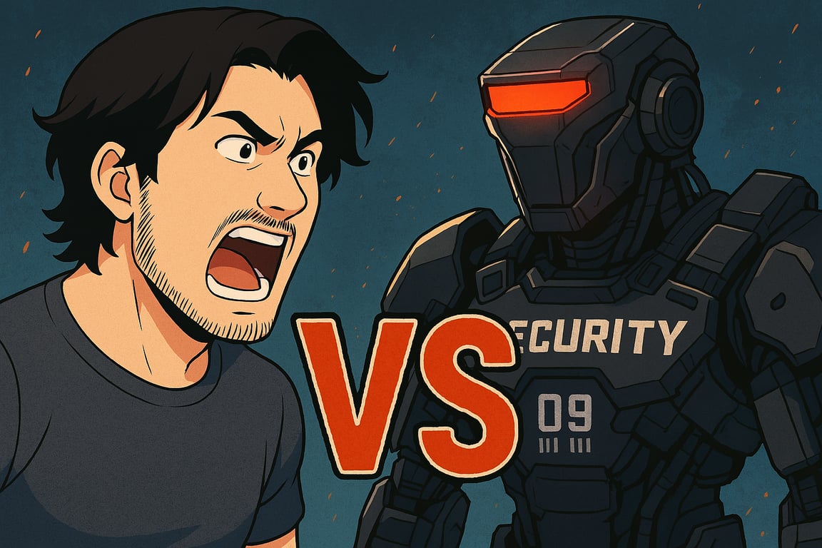 Cover art for Markiplier vs Callisto Security Bot , a markiplier scenario on AI Dungeon