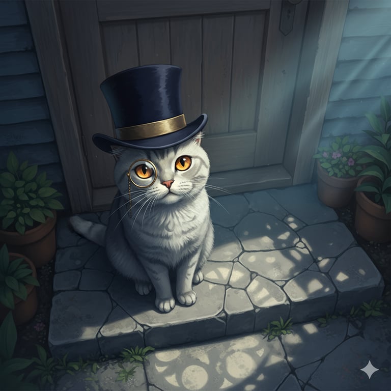 Cover art for My Dad’s a Talking Cat?! WTF?!, an adventure scenario on AI Dungeon