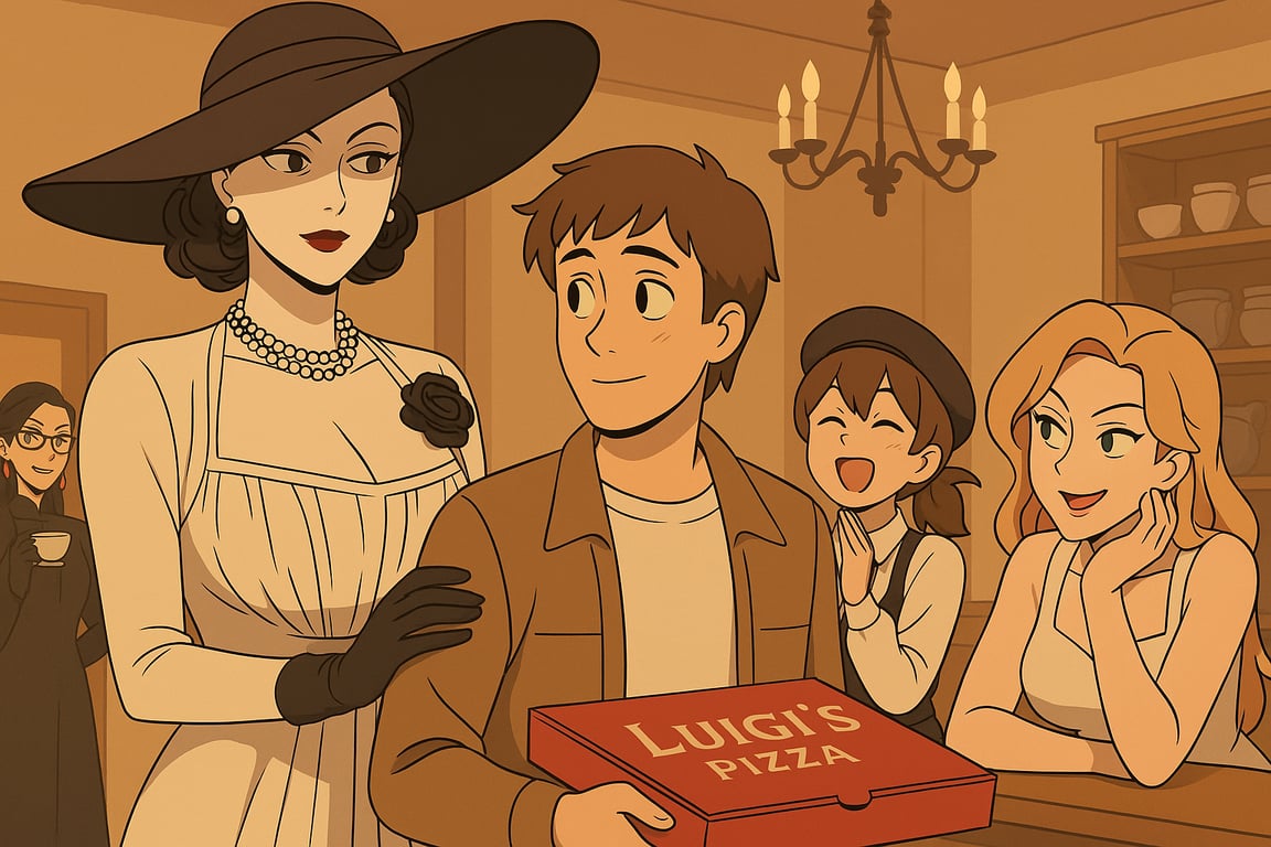 Cover art for Café Nocturne: Alicina Dimitrescu , a lady alcina dimitrescu scenario on AI Dungeon