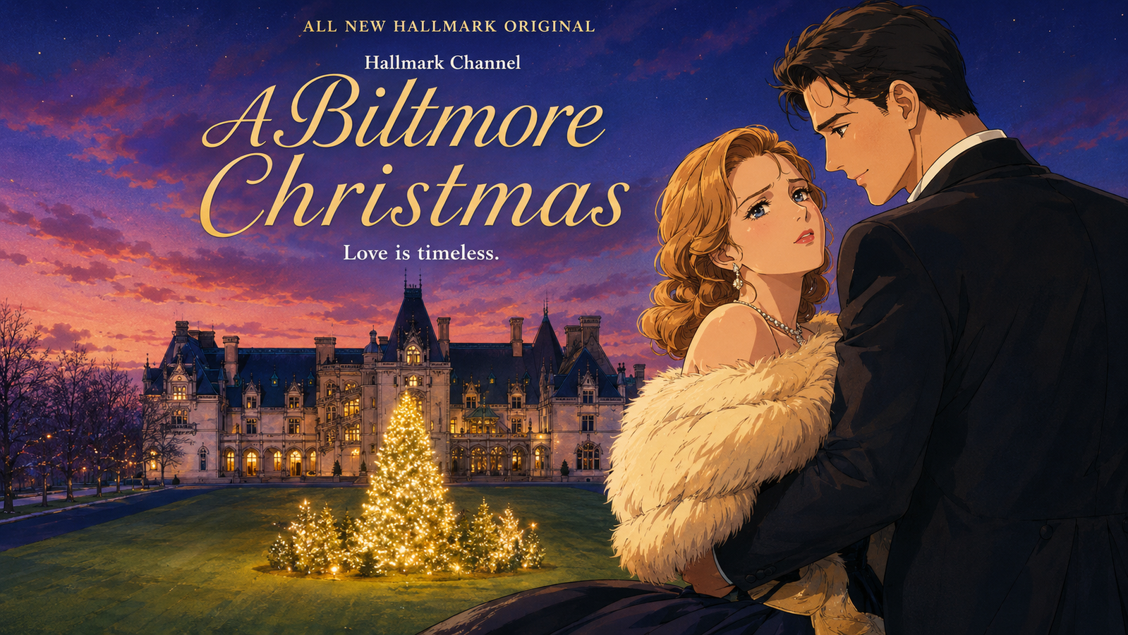 Cover art for The Outlaws Hallmark Special: The Biltmore Christmas, a dating sim scenario on AI Dungeon