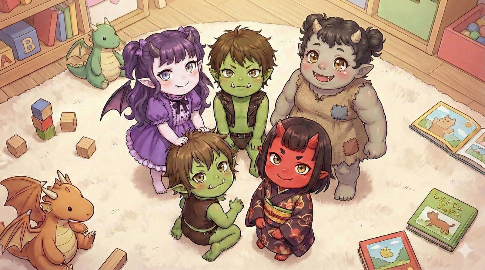 Cover art for 💘I Won the Demon King’s Generals’ Heart-Now I’m a Stay‑At‑Home Dad!🍼, an anime scenario on AI Dungeon