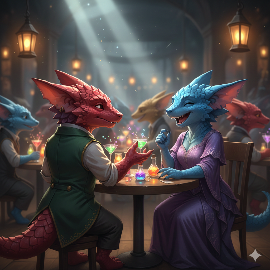 Cover art for 👟SPEED Dating! - Kobolds!🦎, a monster girl scenario on AI Dungeon