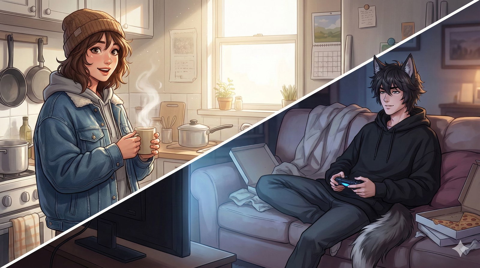 Cover art for 💫Monster/Human Date? - 96.69% Customizable Room Mate😍, a monster girl scenario on AI Dungeon