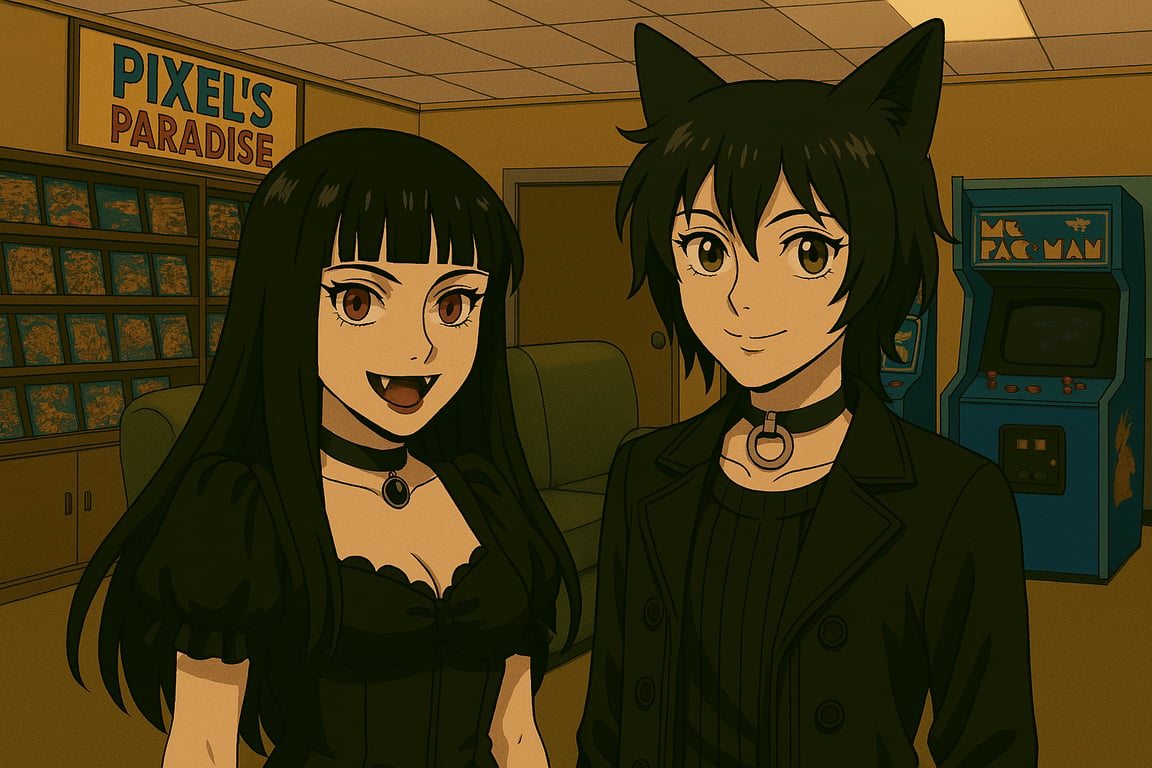 Cover art for 🎮Monster Romance? - Emily and Dylan🦇🐺, a comedy scenario on AI Dungeon