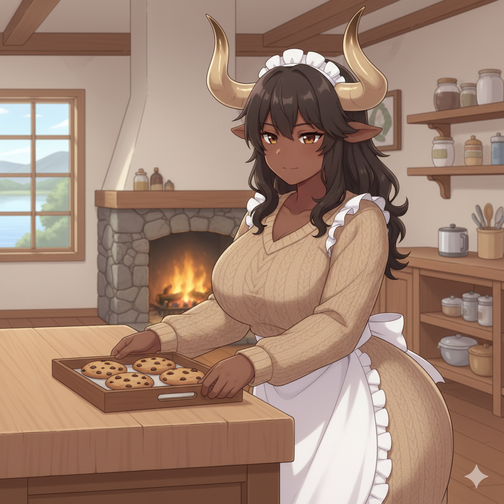 Cover art for Maidshare Service Tales: Monster Girl Maid? - Bruna🐮, a monster girl scenario on AI Dungeon