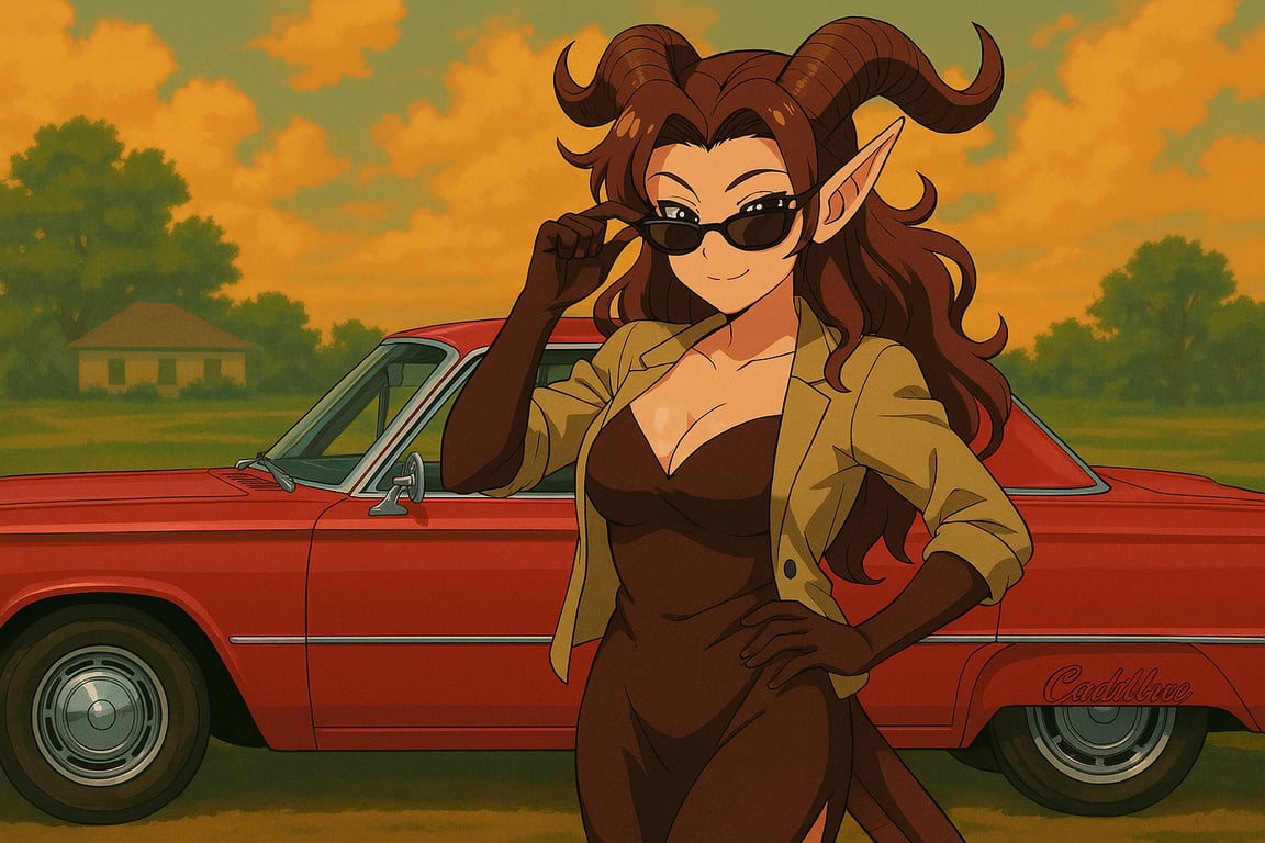 Cover art for Hooves & Honey-Next Door to Magic, a romance scenario on AI Dungeon