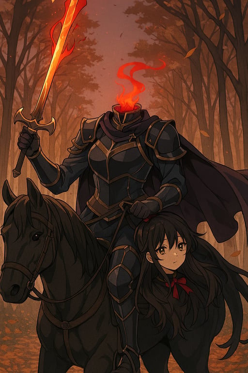 Cover art for From Legend of Sleepy Hollow to Head Over Heels (Literally), a monster girl scenario on AI Dungeon