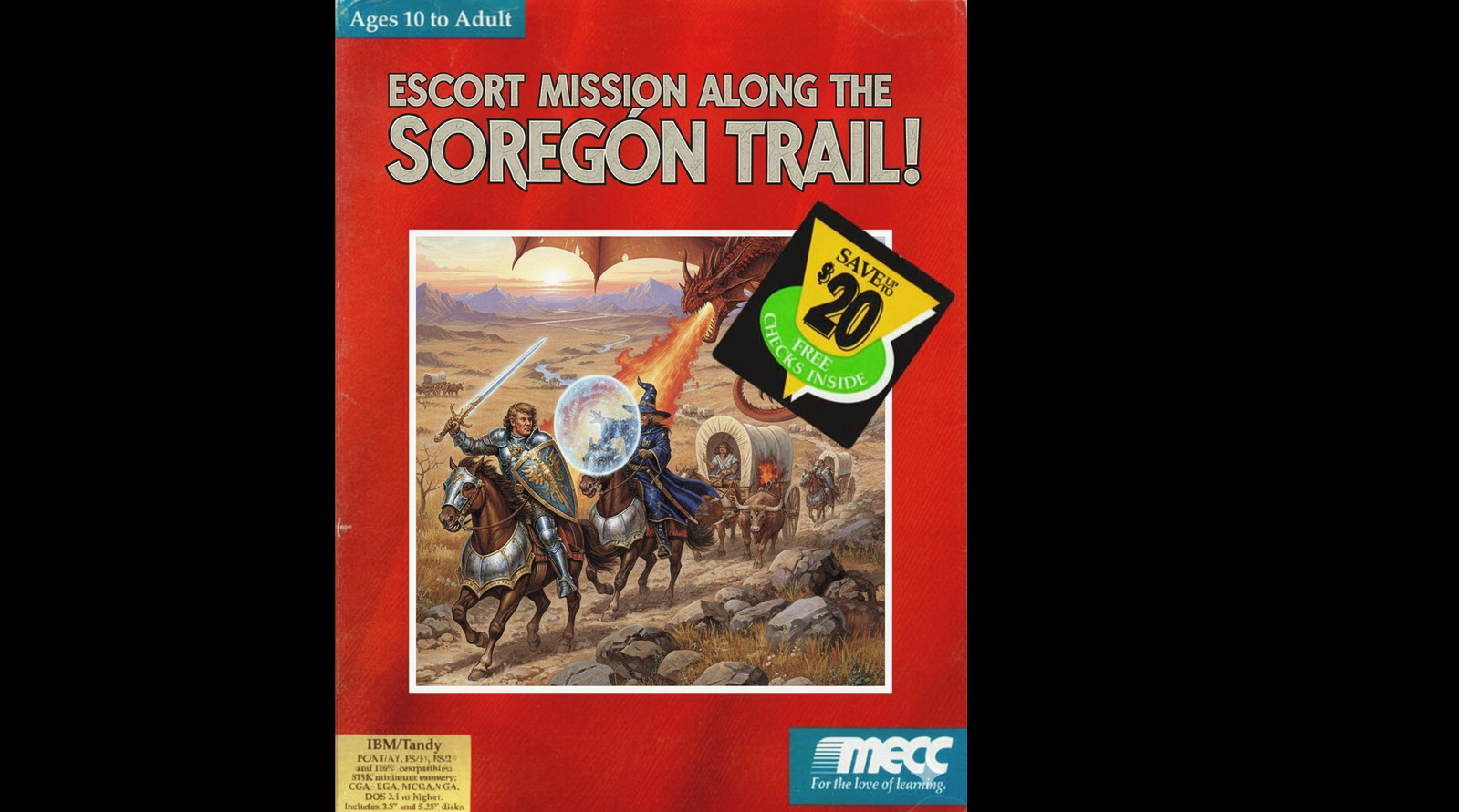 Cover art for Customizable 3k Ver. ⚔️ Escort Mission Along the Soregón Trail!🐉, an oregon trail scenario on AI Dungeon