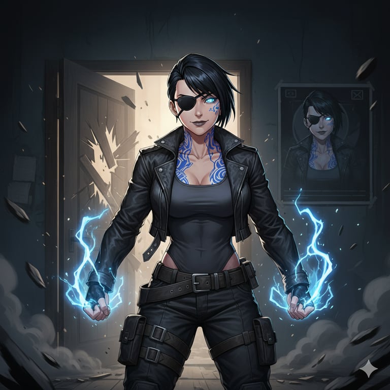 Cover art for ⚡Swipe for Romance - Rexxx⚡, a dating sim scenario on AI Dungeon