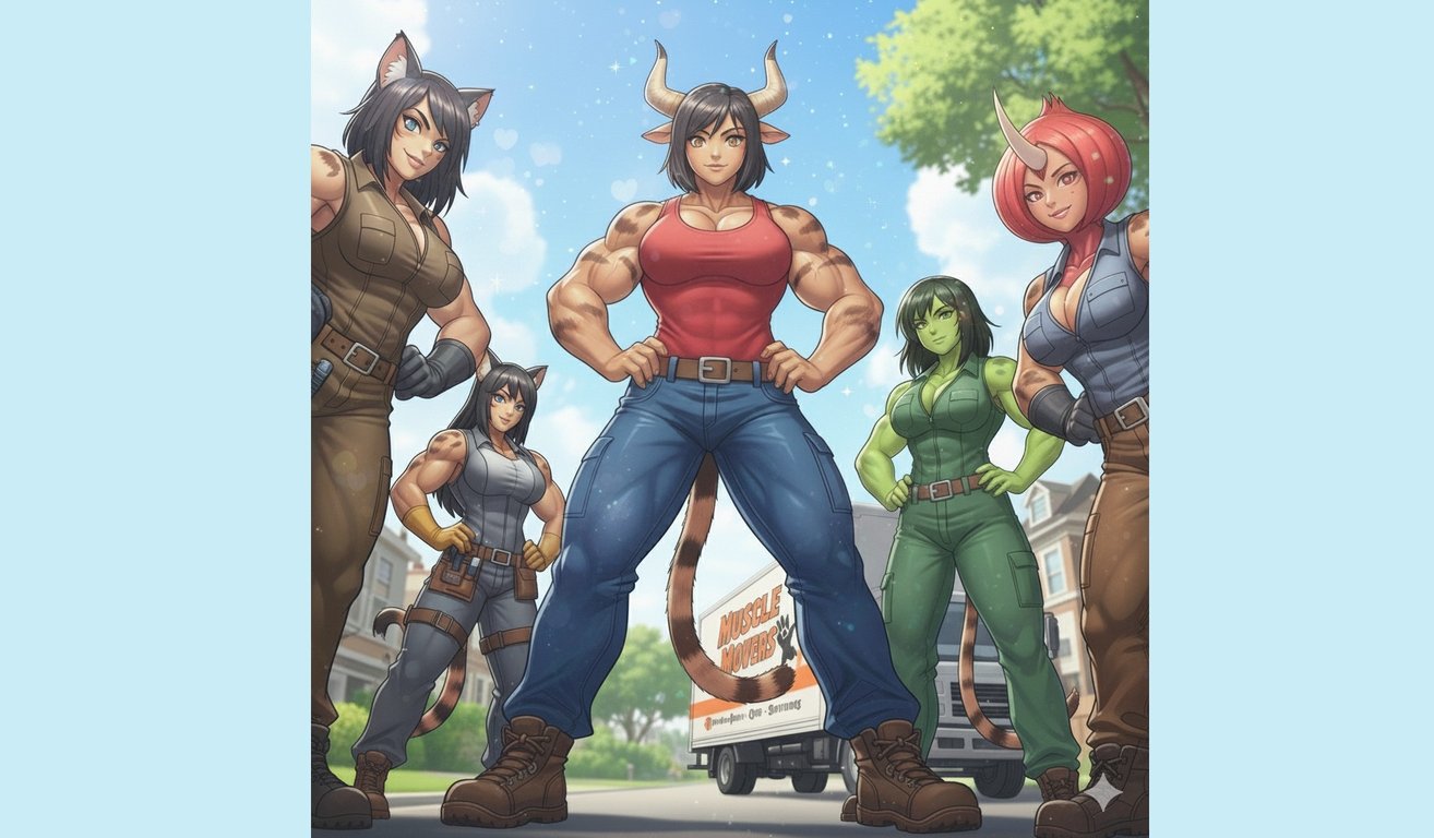 Cover art for Monster Girl Romance? – Lakeside Tales "Monster Movers" w/(A/C), a monster girl scenario on AI Dungeon