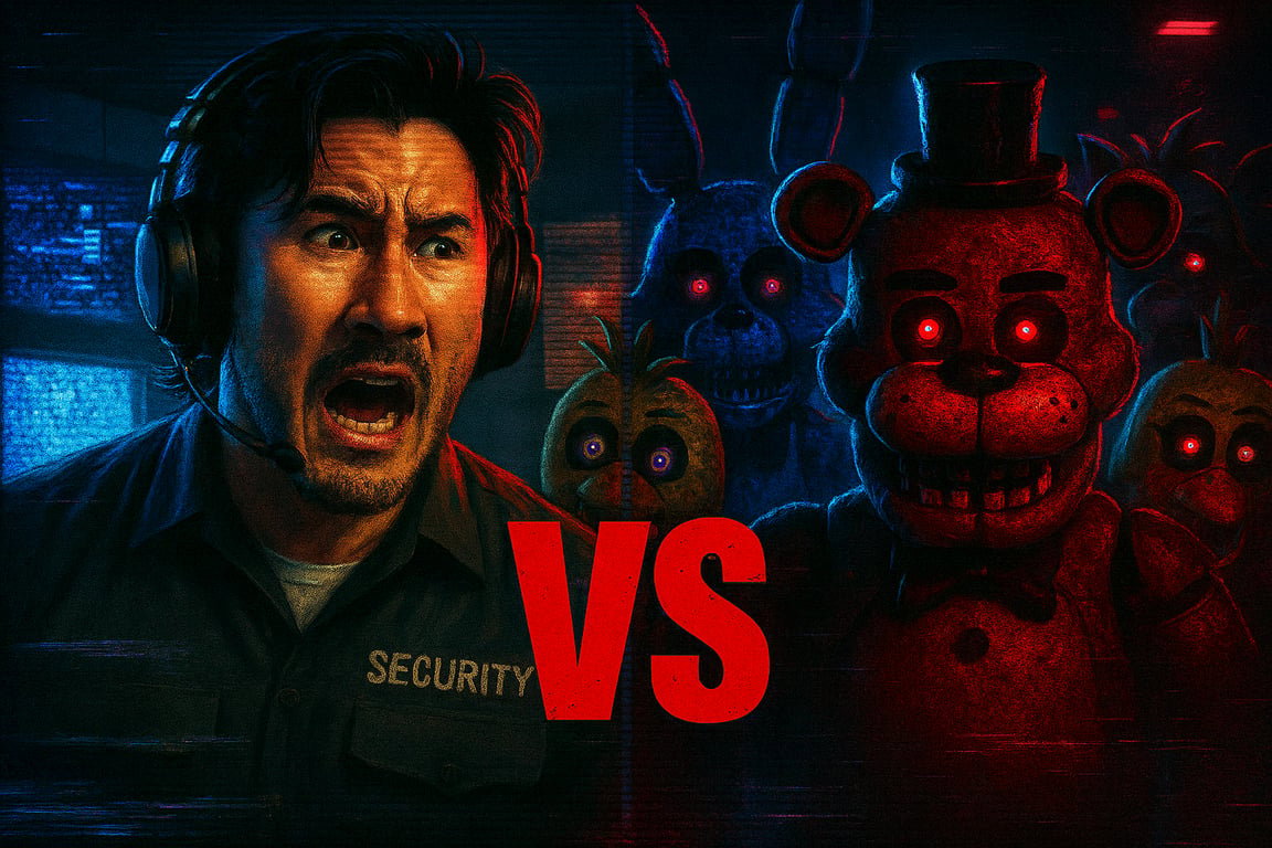 Cover art for Markiplier vs FNAF, a markiplier scenario on AI Dungeon