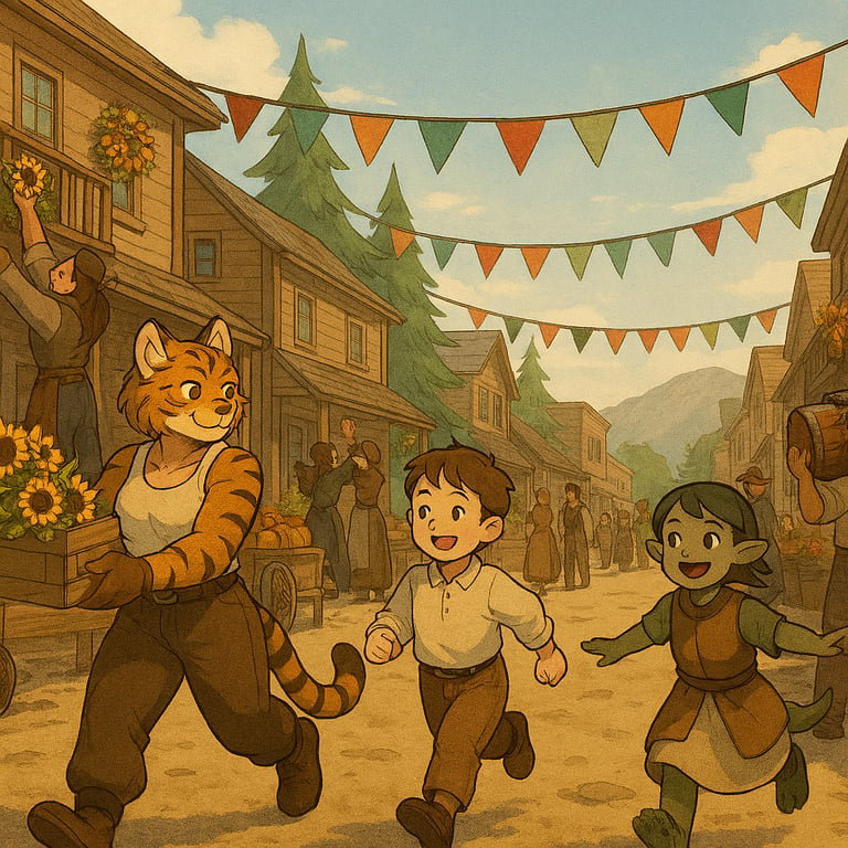 Cover art for Wolves of Dusthaven: A Frontier Tale, an anthro scenario on AI Dungeon