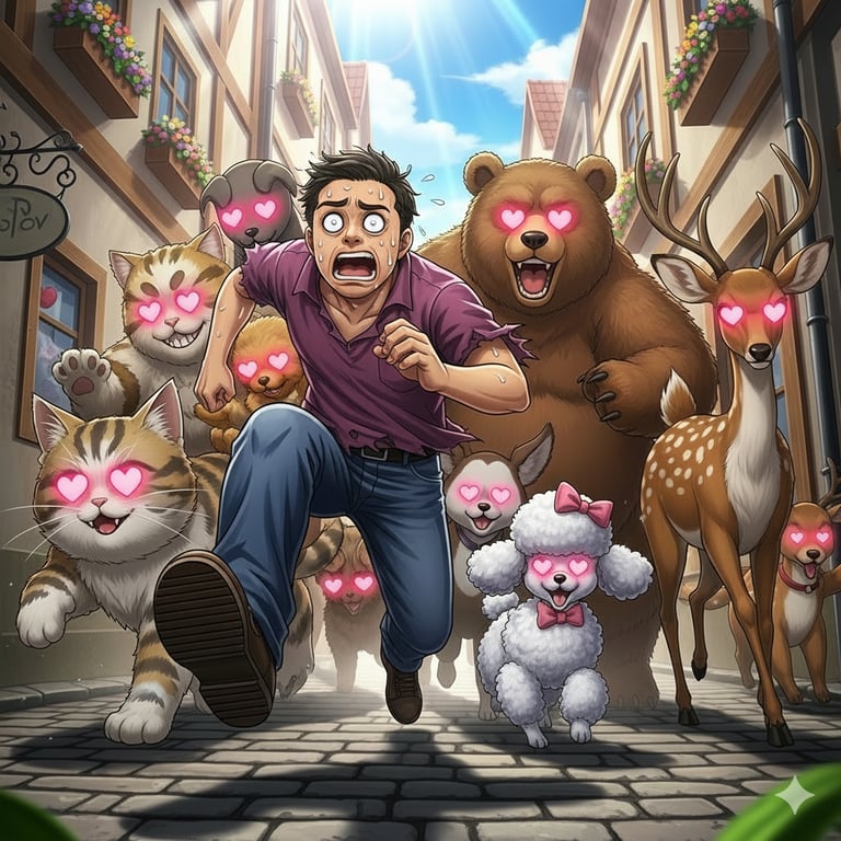 Cover art for The Snuggle Effect!, a snuggle scenario on AI Dungeon