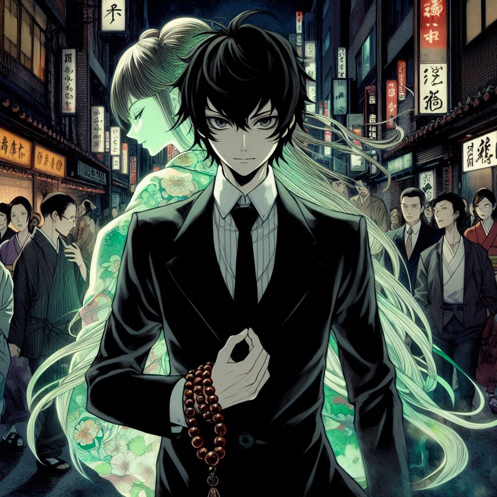 Cover art for Ghostcode: Tokyo 1.5, a yokai scenario on AI Dungeon