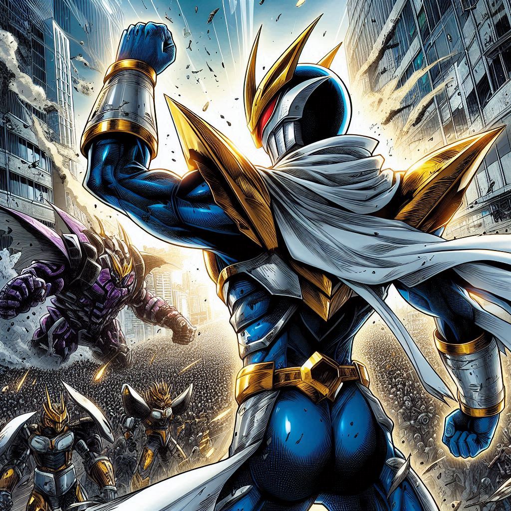 Cover art for Kai-Valiant 1.6, a super heroes scenario on AI Dungeon